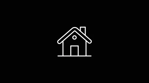 Home icon animation. Stock Footage 222941483