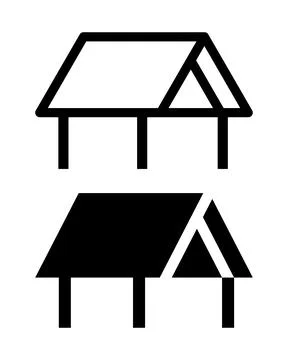 Home icon for button app - Typography poster. Vector illustration Stock Illustration