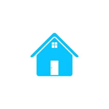 Home icon flat Stock Illustration