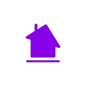 Home icon. Illustrazione stock