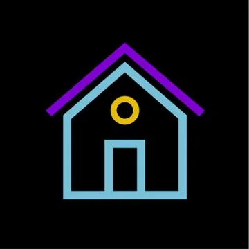 Home icon illustration Stock Illustration