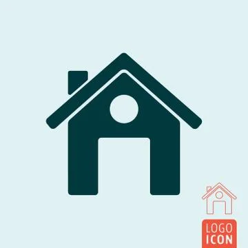 Home icon isolated Stock Illustration