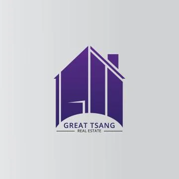 Home icon logo design Stock Illustration