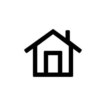 Home icon for simple flat style ui design Stock Illustration