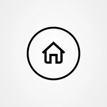 Home icon vector design, house symbol. Stock Illustration