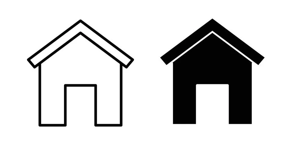 Home icon vector editable eps10 Stock Illustration