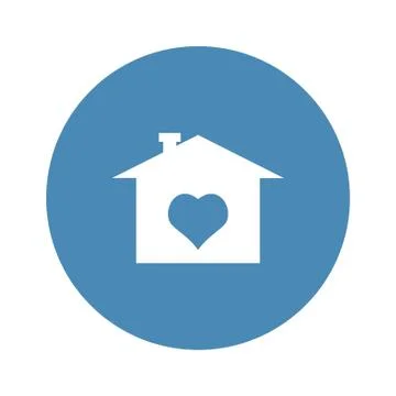 Home Icon Vector flat design style Stock Illustration