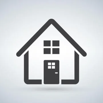 Home icon vector. House. Enter, welcome concept. Building sign Isolated on wh Stock Illustration