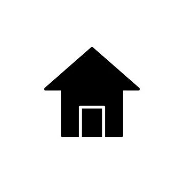 Home icon vector. House vector icon Stock Illustration