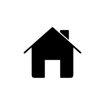 Home icon vector. House vector icon Stock Illustration