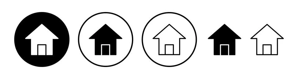 Home icon vector. House vector icon Stock Illustration