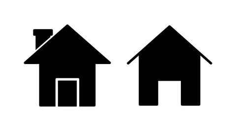Home icon vector. House vector icon Stock Illustration