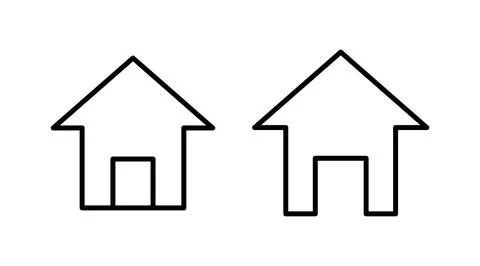 Home icon vector. House vector icon Stock Illustration