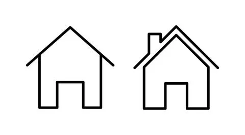 Home icon vector. House vector icon Stock Illustration