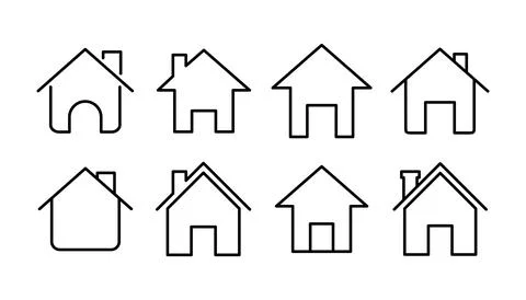 Home icon vector. House vector icon Stock Illustration