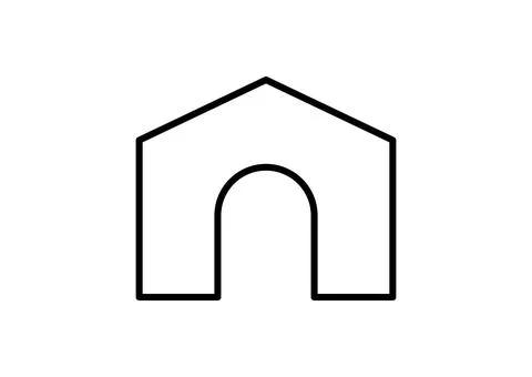 Home icon vector icon. Stock Illustration