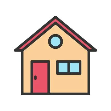 Home icon vector image. Stock Illustration