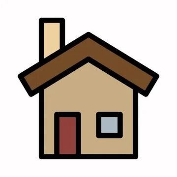 Home icon vector logo or illustration. Stock Illustration