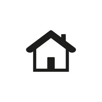 Home Icon vector. Simple flat symbol. Perfect Black pictogram illustration on Stock Illustration