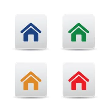 Home icon web Stock Illustration