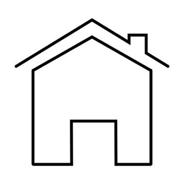 Home icon on white background. flat style. home icon for your web site design Stock Illustration
