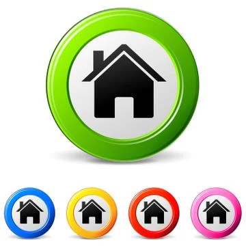Home icons Stock Illustration