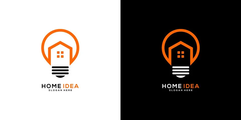 Home idea logo vector design Stock Illustration