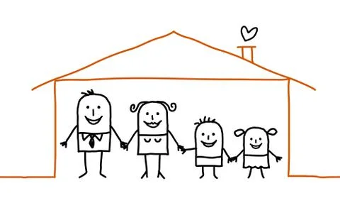 At home Stock Illustration