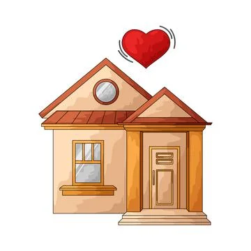 Home illustration Ilustración de archivo