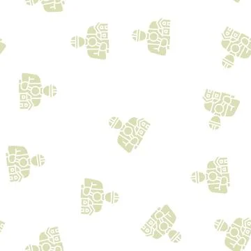 Home inspector glyph seamless pattern 스톡 일러스트
