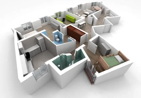 Home interior Stock Illustration