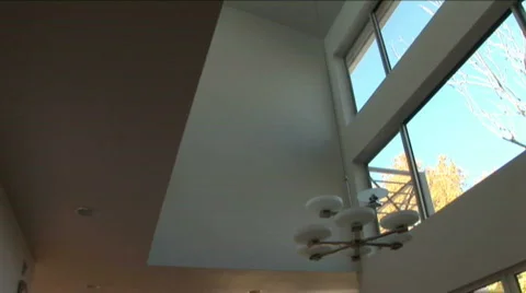 Home interior pan up Stock Footage 590974