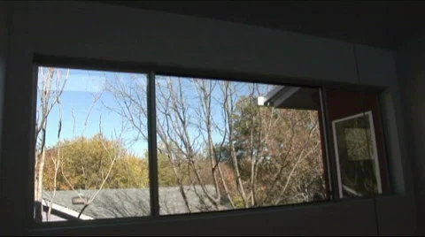 Home interior windows Stock Footage 590946