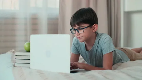 Home Isolation, Online Learning, Remote Work, New Education. Stock Footage 144101700