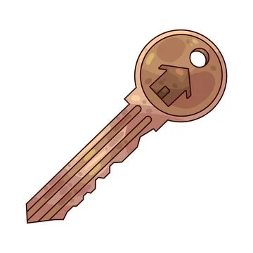 Home key illustration Ilustración de archivo