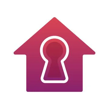Home key logo element design template icon Stock Illustration