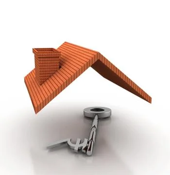 Home keys, 3d key concept Stock Illustration