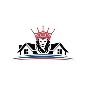 Home king vector logo design. Pro Stock Illustration