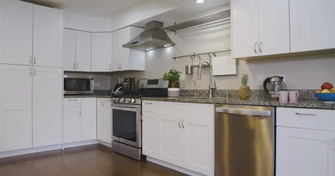 Home Kitchen Interior Stock Footage 158648563