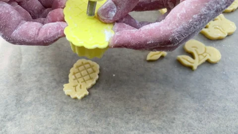 Home kitchen.The process of making a cookie. Home kitchen. Stock Footage 135264076