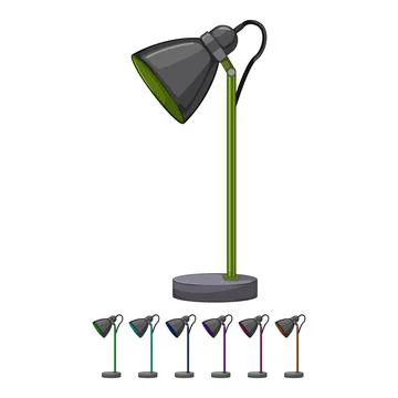 Home lamp table cartoon vector graphic Stock Illustration