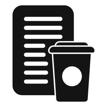 Home late work coffee cup icon simple vector. Time night energy Stock Illustration