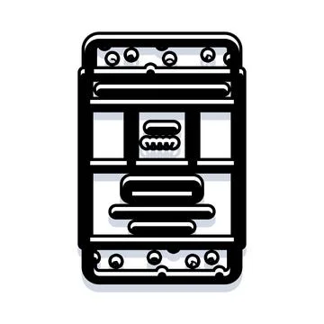 Home laundry machine processing clothes for hygiene Stock Illustration