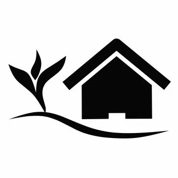Home leaves tree Stock Illustration