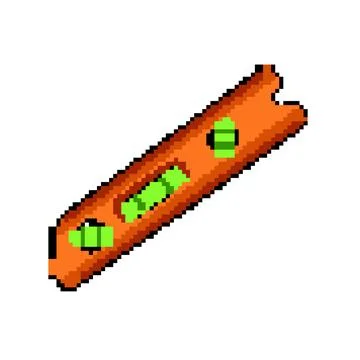 Home level tool pixel art vector illustration Ilustración de archivo