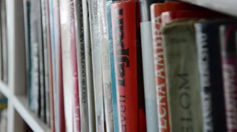 Home Library Stock Footage 48068569