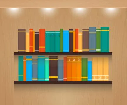 Home Library Stock Illustration