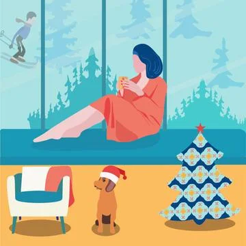Home-life-1 Stock Illustration