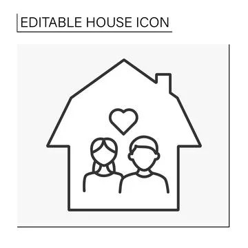 Home line icon Stock Illustration