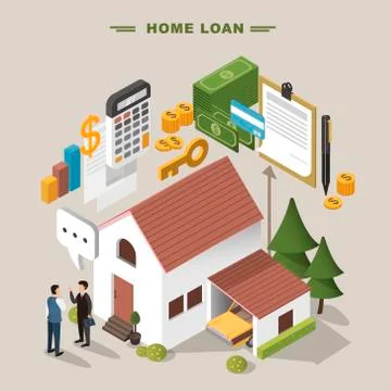 Home loan concept Stock Illustration
